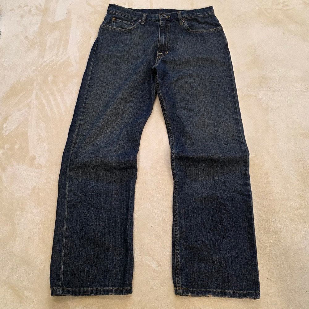 Vintage Volcom Brand Jeans Mens 32x30 Dark Wash Straight Skate Y2K USA Made